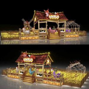Chick Run Small Train - HB0086G