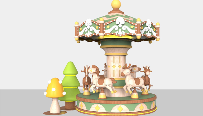 Woodland Horse Carousel - ZC0027W